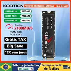 [DoBrasil/GPay] SSD NVME 1TB PRO 3.0 KOOTION 3200mbs