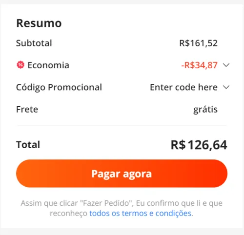 Imagem na descrição da promoção