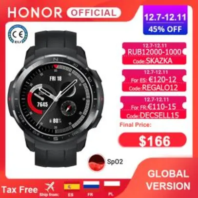 Smartwatch Honor GS Pro - Versão Global | R$1.012