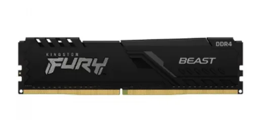 Memória DDR4 Kingston Fury Beast, 8GB, 3200Mhz, Black, KF432C16BB/8