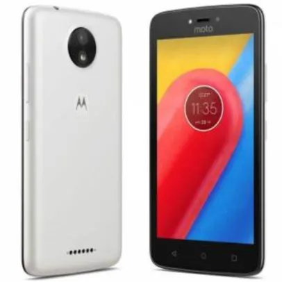 Smartphone Motorola Moto C Xt1750 Dual Sim Tela 5.0 8gb 5mp/2mp - Branco - R$360