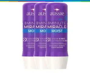 Kit Aussie 3 Minute Miracle Moist 236ml - 3 Unidades - R$50