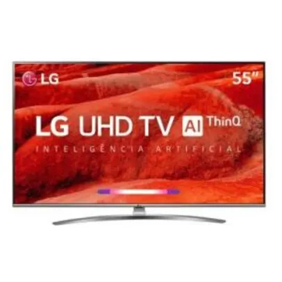 Smart TV 55" LG ThinQ AI 4K 55UM7650 + Controle Smart Magic | R$2.213