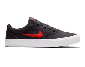 Tênis Nike SB Charge Canvas Feminino Preto e Vermelho | R$144