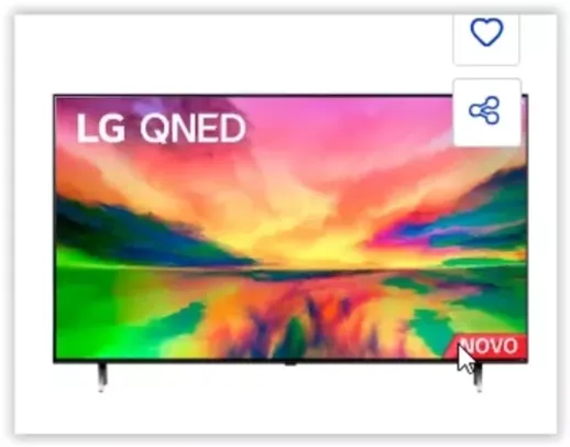 Smart TV 75 4K LG 75QNED80SRA Quantum Dot NanoCell 120Hz, FreeSync, ThinQ AI, Alexa, Google, 4 HDMIs