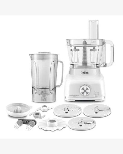 Foto do produto Multiprocessador Philco Pmp1600 9 em 1 1400W Branco 220V