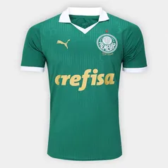 [Com Cashback do Pelando R$ 175] Camisa Palmeiras I 24/25 sn° Torcedor Puma Masculina