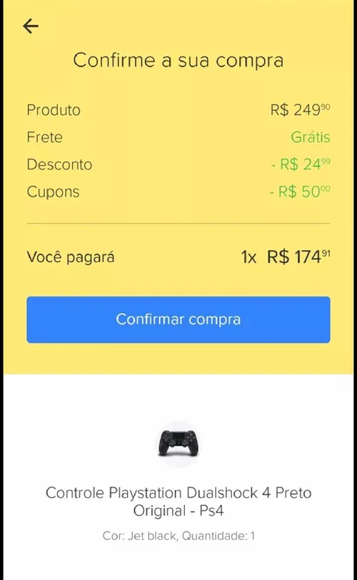 Imagem na descrição da promoção