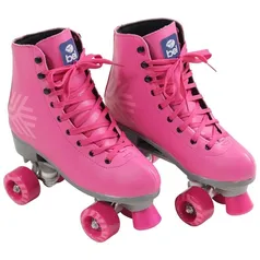 Patins Bel Quad Retrô Top Tamanho 35 - Rosa