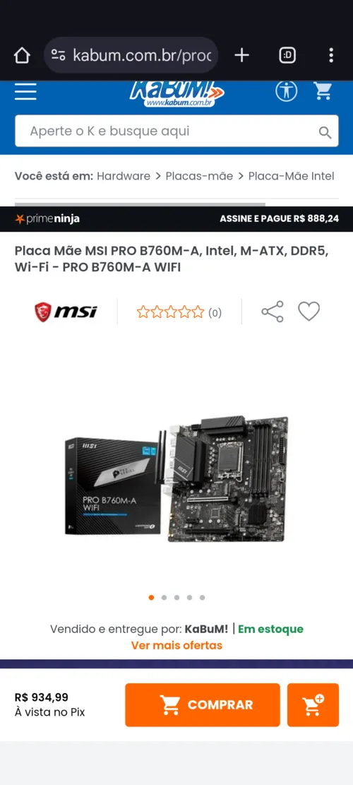 Imagem na descrição da promoção