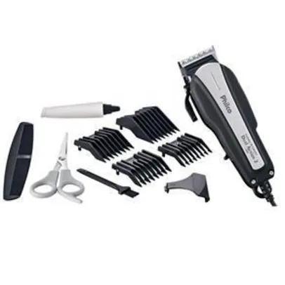 Máquina de Cortar Cabelo Philco Dual Action 2| 4 pentes Preta/Prata