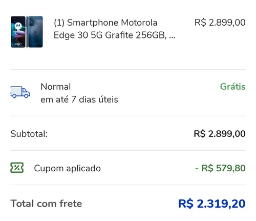 Imagem na descrição da promoção