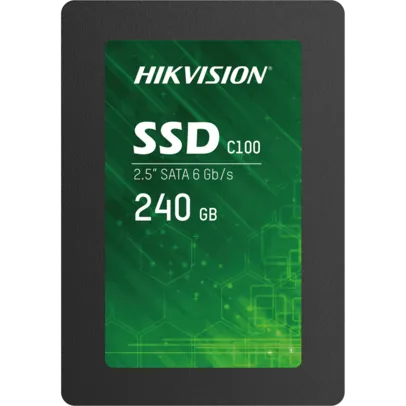 SSD Hikvision C100, 240GB, Sata III, Leitura 550MBs e Gravação 450MBs, HS-SSD-C100/240G