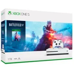 Console Microsoft Xbox One S 1TB + Battlefield V Branco - R$999