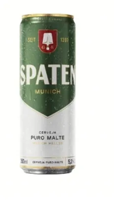 Cerveja munich helles puro malte spaten lata 350ML e outras cervejas com 40% OFF