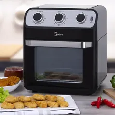 Fritadeira Air Fryer 12L Midea Oven FFA20P1 Preta 127V - 110V