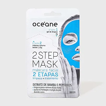 Máscara Facial 2 Etapas Dual-Step Mask Bambu, Océane, Branco | R$7