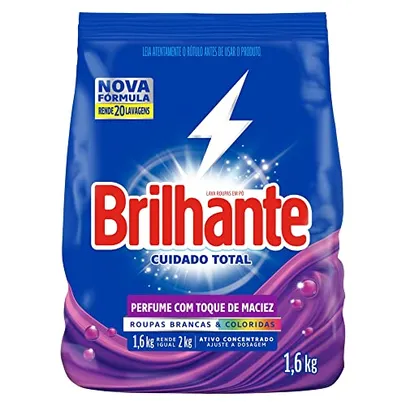 [Prime] Lava-Roupas em Pó Roupas Brancas e Coloridas Ativo Concentrado Brilhante Cuidado Total 1,6kg