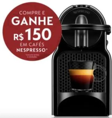 Máquina para Café Inissia 220V Nespresso Preta | R$ 229