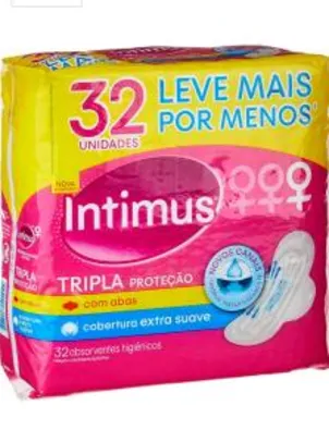 [Prime] Intimus Absorvente Tripla Proteção Suave com Abas R$ 11