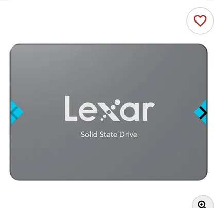 SSD Lexar NQ100, 960GB, 2.5, Sata III 6GB/s, Leitura 550 MB/s, Gravacao 500MB/s, LNQ100X960G-RNNNU