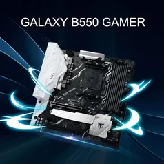 Galaxy placa mãe B550 Gamer Micro-atx Amd B550 4xdimm Ddr4 M.2 Sata3 Usb3.2 128g