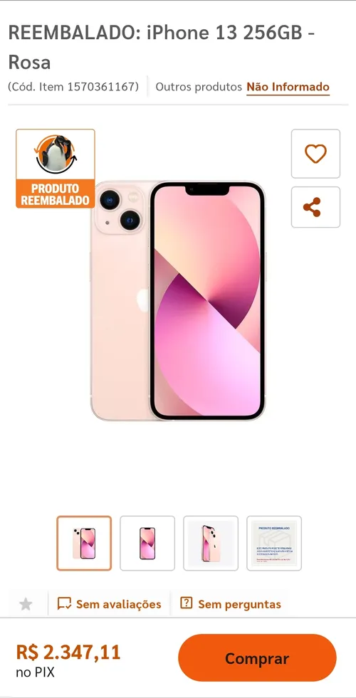 Imagem na descrição da promoção