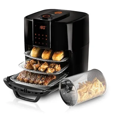 (Prime)Fritadeira Elétrica Masterchef Oven By Mallory 12 Litros Com 1700W, Paneil LED, Multi Função Air Fryer, Forno e Desidratador – 127V