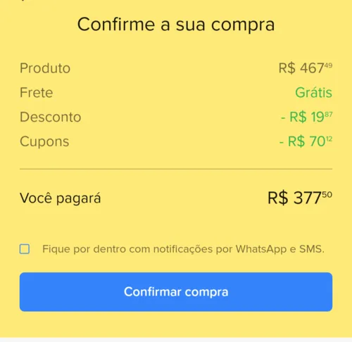 Imagem na descrição da promoção