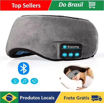 (moedas/BR) Tapa Olho Máscara Dormir Fone De Ouvido Bluetooth