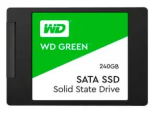 SSD WD Green 240GB, Sata III, Leitura 540MBs e Gravação 465MBs | R$239