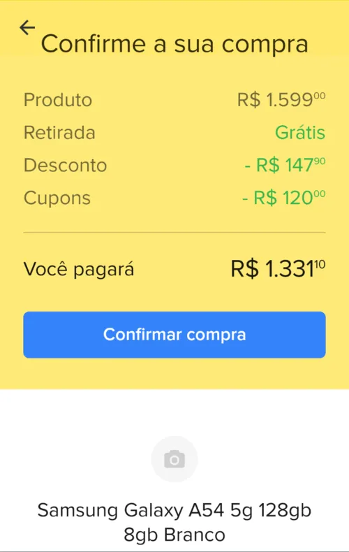 Imagem na descrição da promoção