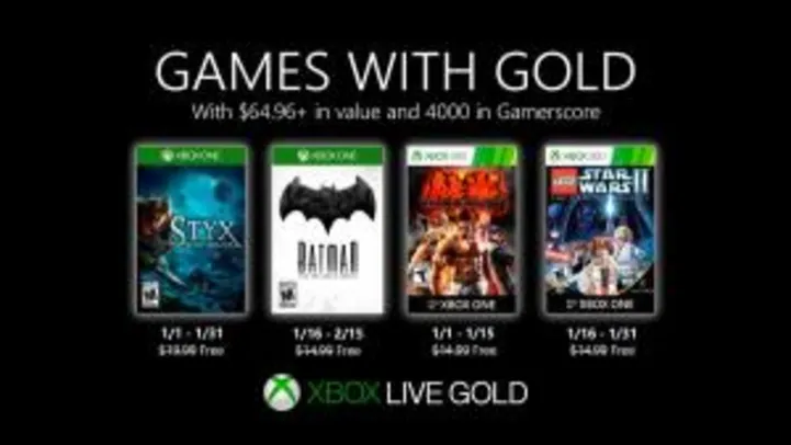 GAMES WITH GOLD JAN/2020