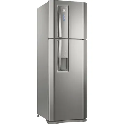 Geladeira/Refrigerador Electrolux 382 litros TW42S Inox Top Freezer Com Dispenser de Água