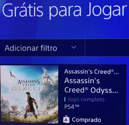 Assassin's Creed® Odyssey Grátis na PsStore