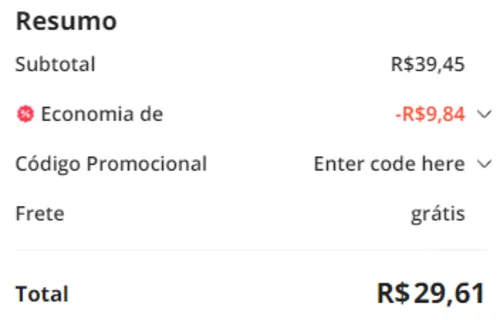 Imagem na descrição da promoção