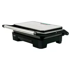 Grill Elétrico Mallory Asteria Compact Inox Preto- 127V 