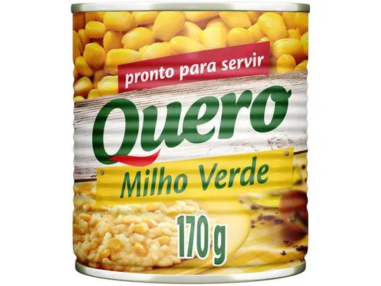 Milho em Conserva Quero Pronto para Servir - 170g | R$1,64