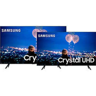 [AME R$4498] Smart TV Crystal UHD 4K LED 55” Samsung + Smart TV Crystal 4K LED 50” - R$4798