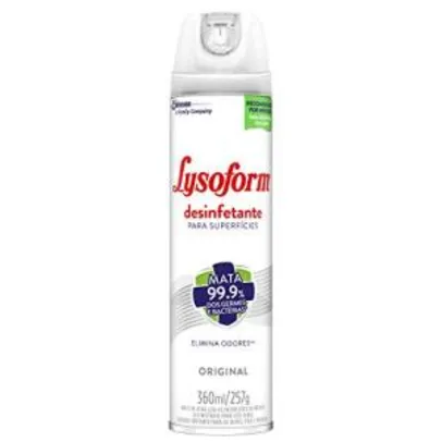Desinfetante Lysoform Aerossol Original 360ml | R$ 18