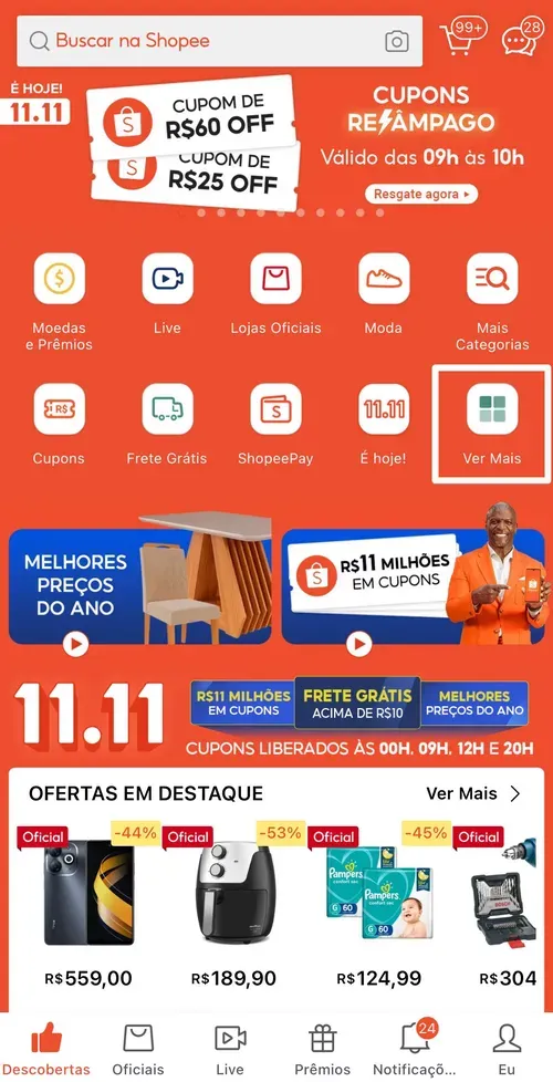 Imagem na descrição da promoção