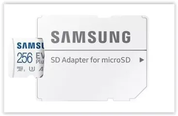 Cartão de Memória Samsung EVO Plus 256GB Branco