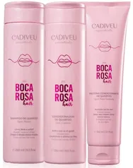 Kit Cadiveu Essentials Boca Rosa Hair Home Care - 3 Produtos