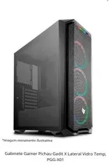 Gabinete Gamer Pichau Gadit X Lateral Vidro Temp, PGG-X01