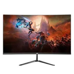 Monitor Gamer HQ, Curvo 24", 1ms, 75hz, Curvo, Black - 24HQ R$899