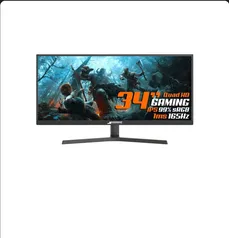 Monitor Gamer SuperFrame Vision Ultra, 34 Pol, UltraWide, 2.5K, Quad HD, IPS, 99% sRGB, HDR, FreeSync, 1ms, 165Hz, HDMI/DP, SFV3415