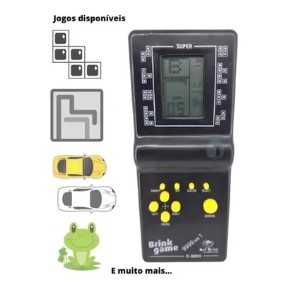 Art Brink- Brink Mini Game de Bolsa Portátil Infantil Com 9999 Jogos Divertidos