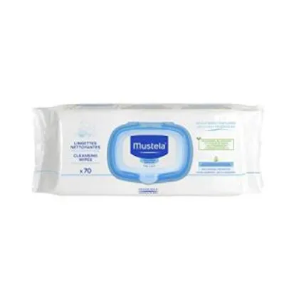 [PRIME] Lenços Umedecidos Mustela, 70 Unidades | R$15 [R$13 recorrência]