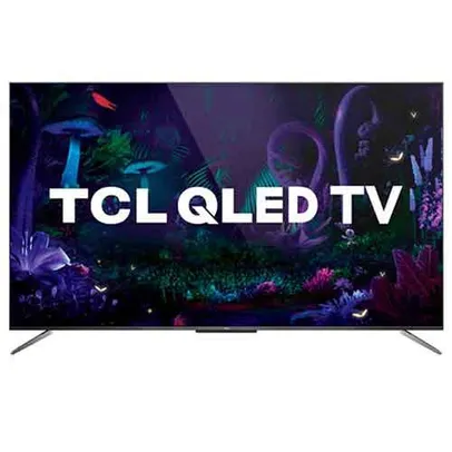 [app] Smart TV tcl qled Ultra HD 4K 55 Android TV com Google Assistant, Design sem Bordas e Wi-Fi - QL55C715