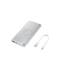 Bateria Externa Wireless Samsung Fast Charge 10.000 Mah Prata